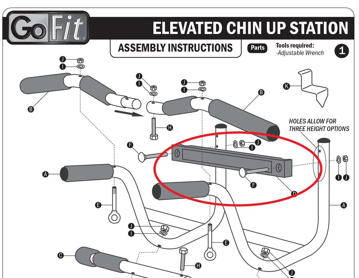 Gofit chin up station sale