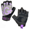Women’s Premium Leather Elite Trainer Gloves—Purple/Black