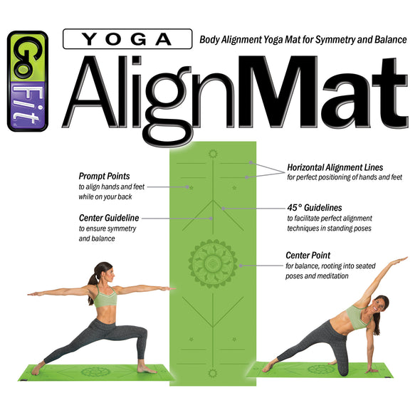 GoFit Yoga AlignMat™ - Green