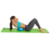Female performing crunch with Core Ab Ball