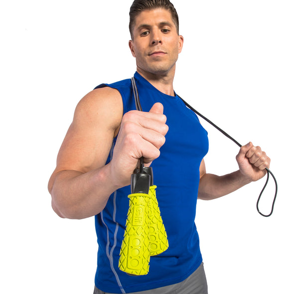 Male holding Pro Speed Rope
