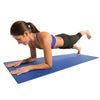 Female planking with one leg raised on Double Thick Yoga Mat