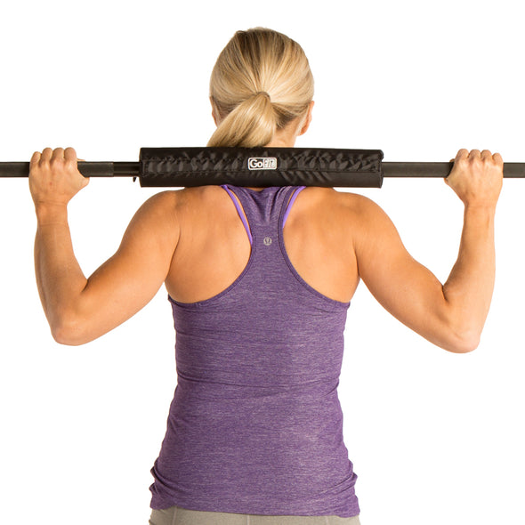 Female utilizing Olympic Barbell Pad