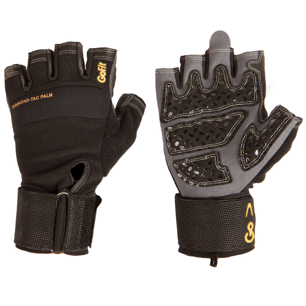golds gym handschuhe Diamond-Tac Wrist Wrap Gloves – GoFit.net