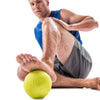 Male rolling bottom of foot with Massage Ball