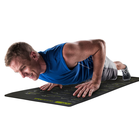 Male performing Push Ups on Guide Mat