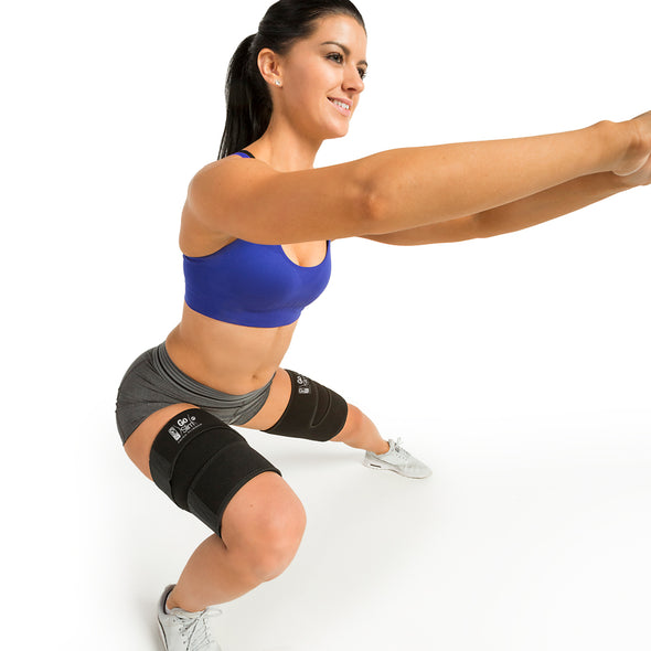 Female performing Lateral Lunge w/ GoSlim Thigh Slimmers