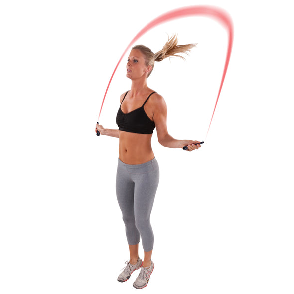 Female jumping with Lightning Rope