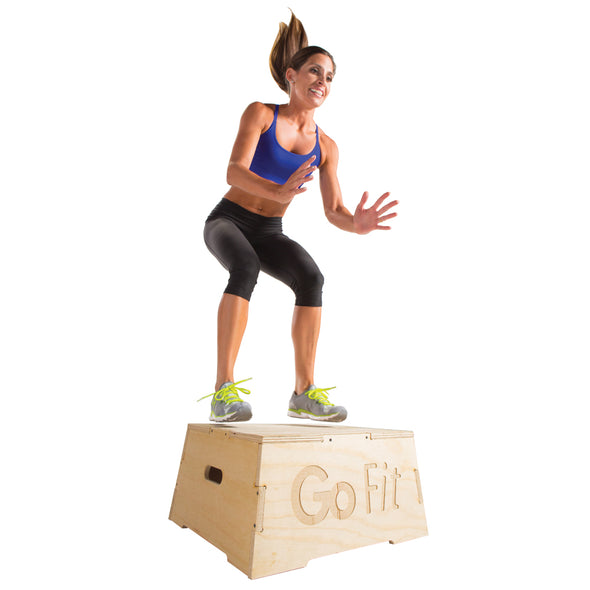 Female jumping on Plyobox