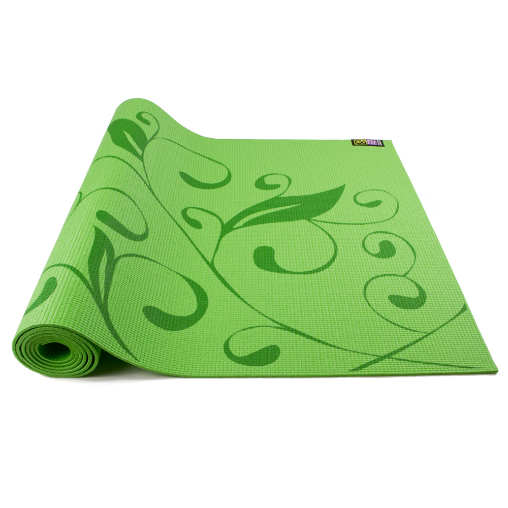 Gaiam Audio Yoga Mat - Koi Fish Green