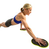 Female performing single hand slide-out in plank position with Go Slides