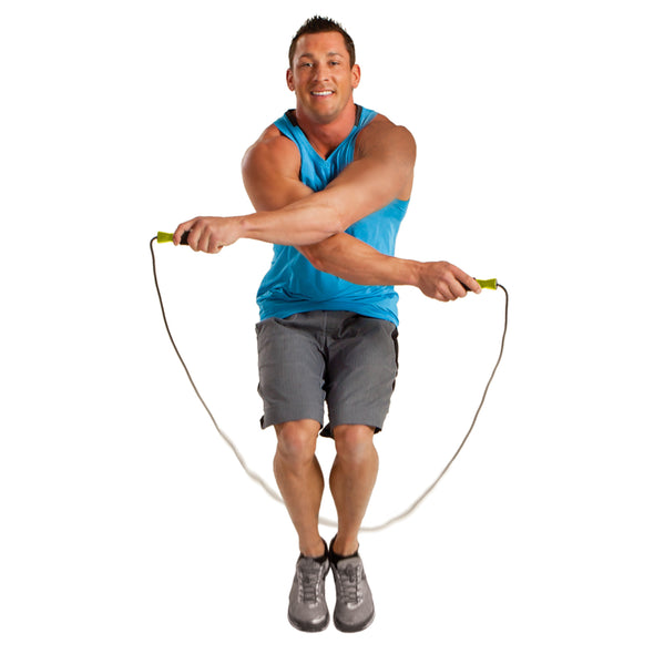 Male jumping w/ Speed Jump Rope