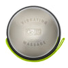 Top view of Go Vibe Stainless steel dome and wrist strap