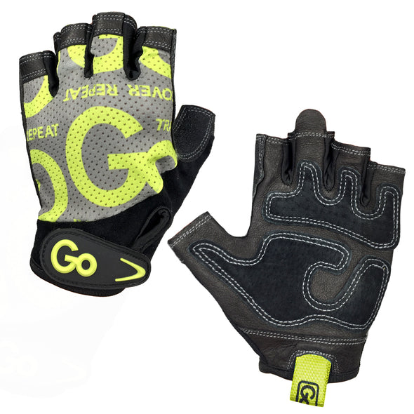 Women’s Premium Leather Elite Trainer Gloves—Green/Black